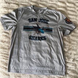 San Jose sharks dry fit short sleeve t shirt